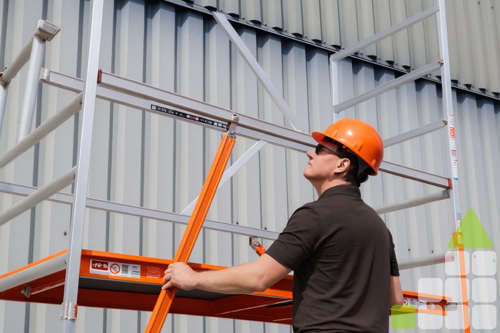 Opbouwen van aluminium rolsteigers. Cursus BouwBricks. Veiligheid